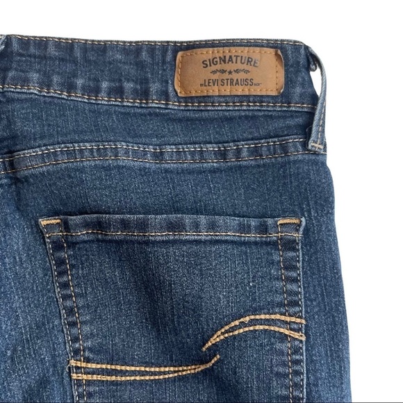 Levi’s Signature Size 31x 32” Modern Straight Mid Rise Blue Denim Jeans - Picture 6 of 11